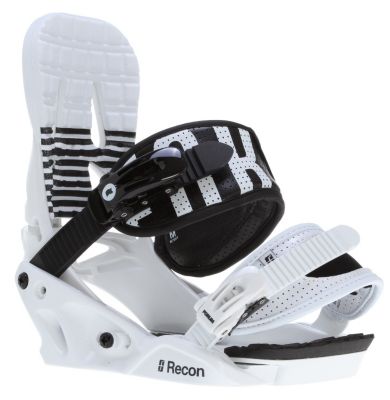 Men's 2013 Recon Snowboard Bindings White Black