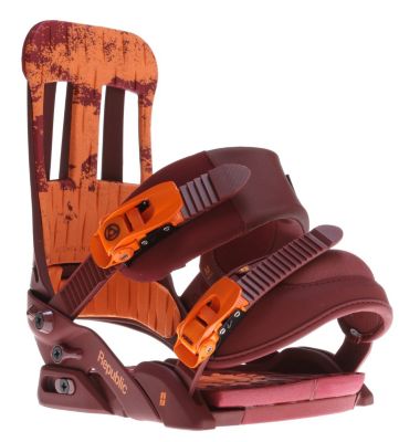 Men's 2013 Republic Snowboard Bindings Our Blood Brown Orange