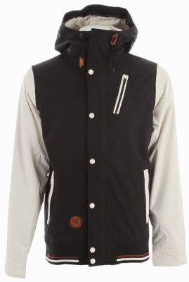 Men's 2013 Varsity Snowboard Jacket Black Bone