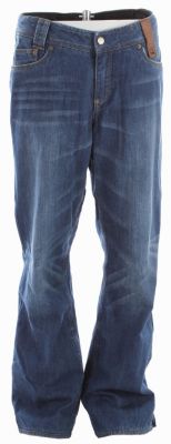 Men's 2013 Genuine Denim Snowboard Pants Blue Vintage Wash