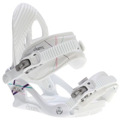 Women's 2013 Charm Snowboard Bindings White