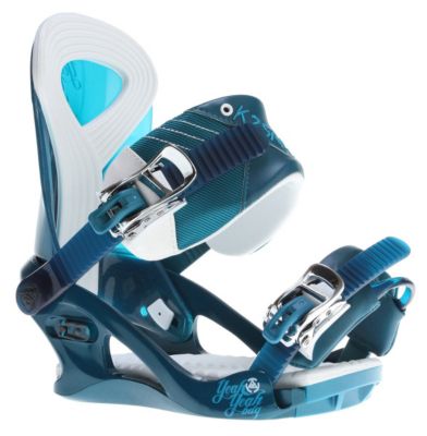 Women's 2013 Yeah Yeah Snowboard Bindings Dark Teal Blue