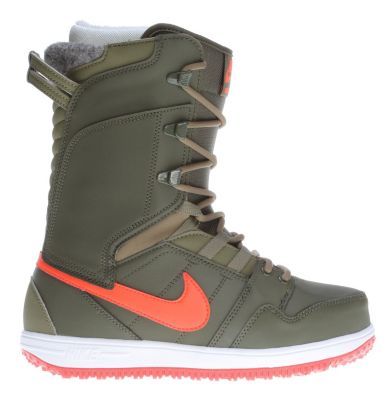 Women's 2013 Vapen Snowboard Boots Cargo Khaki Bright Crimson-Med Olive Green