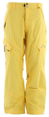 Men's 2013 Strobe Snowboard Pants Yellow