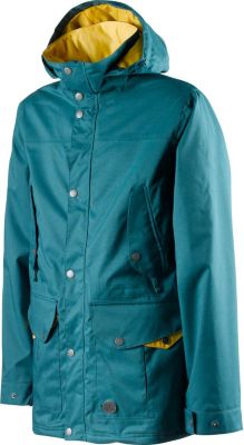 Men's 2013 Fist Snowboard Jacket Teal Bag Green