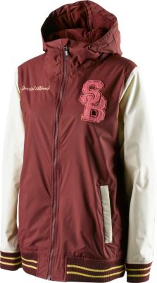 Women's 2013 Hush Snowboard Jacket Merlot Red
