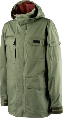 Men's 2013 Utility Snowboard Jacket Militant Green