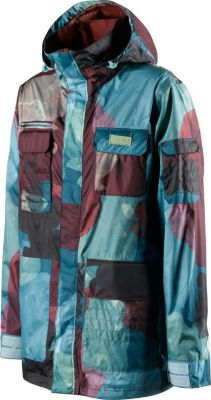 Men's 2013 Utility Snowboard Jacket North Shore Warpaint Blue Purple