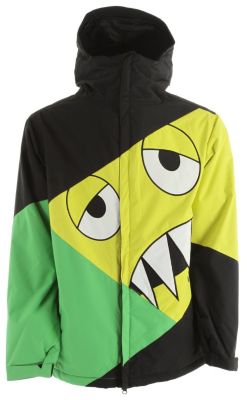 Men's 2013 Snaggleface Snowboard Jacket Grass Green