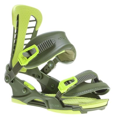 Men's 2013 Atlas Snowboard Bindings Matte Green