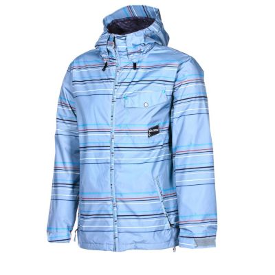 Men's 2013 Construct Snowboard Jacket Silver Stripe