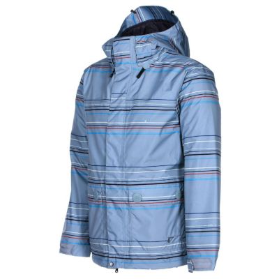 Men's 2013 Radar Insulated Snowboard Jacket Silver Stripe