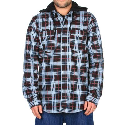 Men's 2013 Redding Flannel Hoodie Lock Out Plaid Black
