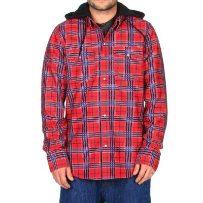Men's 2013 Redding Flannel Hoodie Lock Out Plaid Red