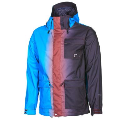 Men's 2013 Tactic Snowboard Jacket Fade Maroon Red