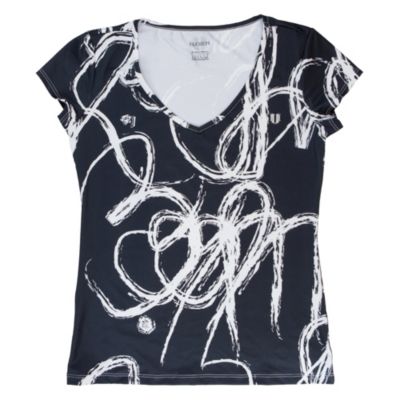 Women's Oh and Oh CS Print Top - Black Patterned
