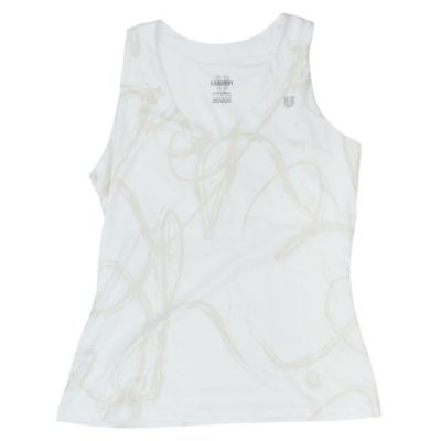 Women's Oh and Oh Print Tank - White Patterned