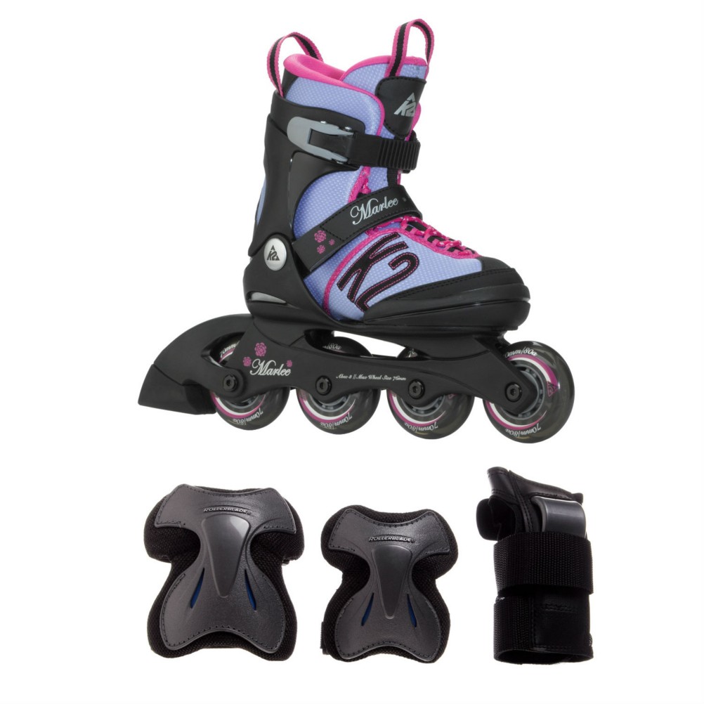 Charm X Pro Girls Inilne Skate with Pads, , 256