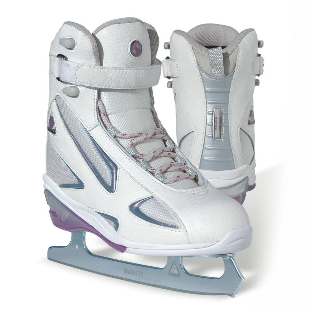 Jackson Softec Elite Womens Figure Ice Skates, White, swatch