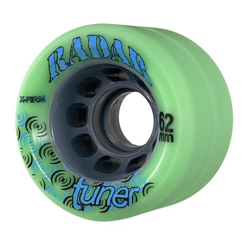 Radar Tuner Roller Skate Wheels - 4 Pack, Green, swatch