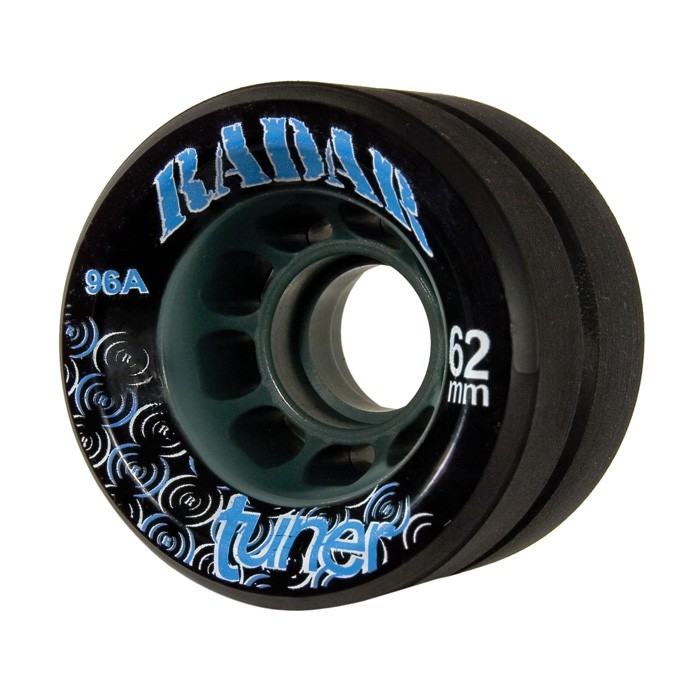 Radar Tuner Roller Skate Wheels - 4 Pack, Black, medium
