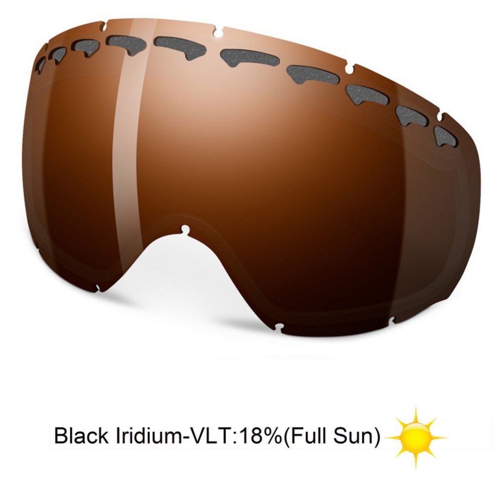 Oakley Crowbar Black Iridium Goggle Replacement Lens 2013, Black Iridium, medium