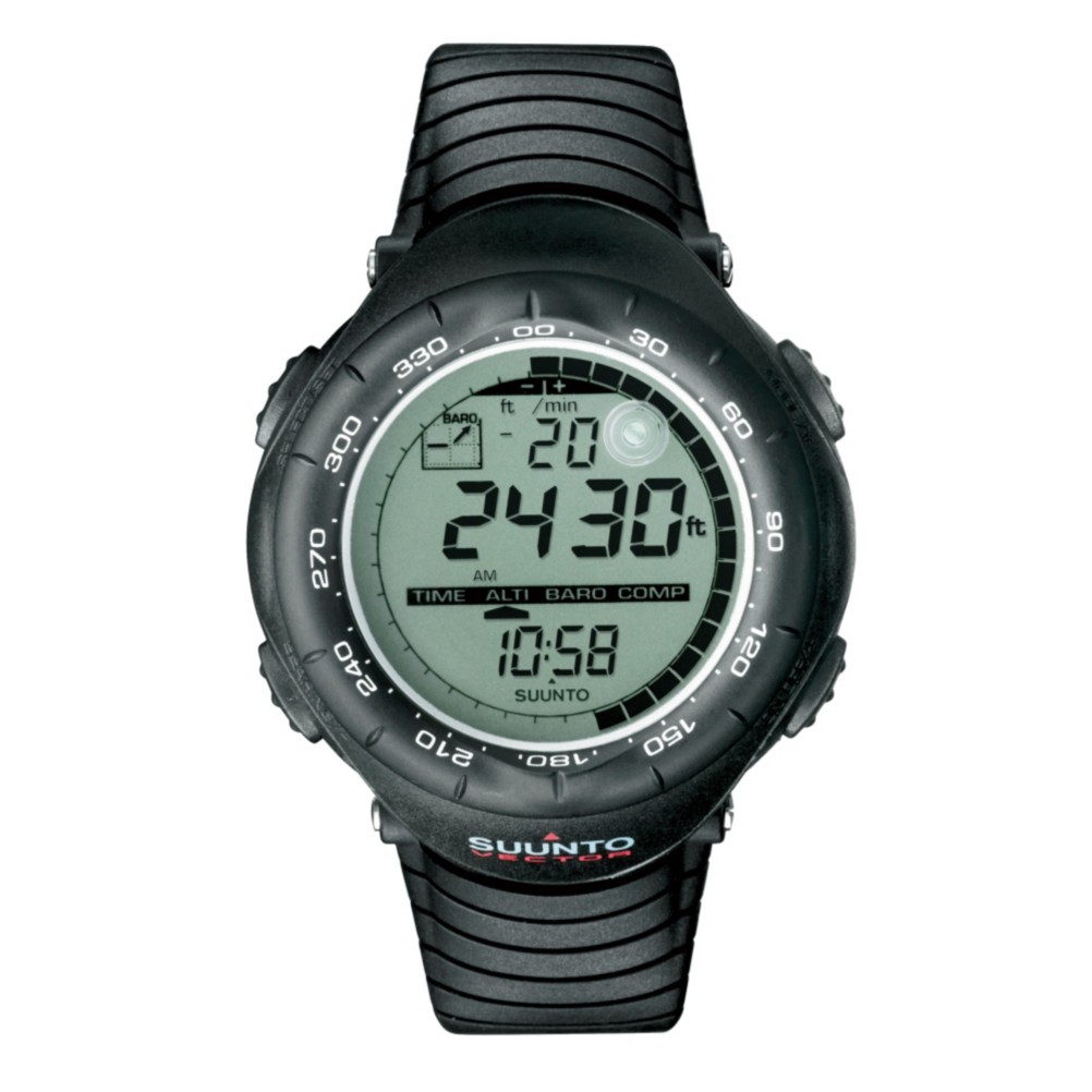 Suunto Vector Digital Outdoor Sport Watch, Black, medium