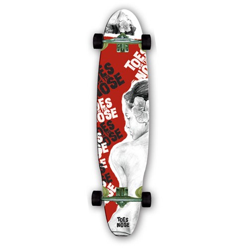 Toes on the Nose Beach Front Longboard Complete Skateboard