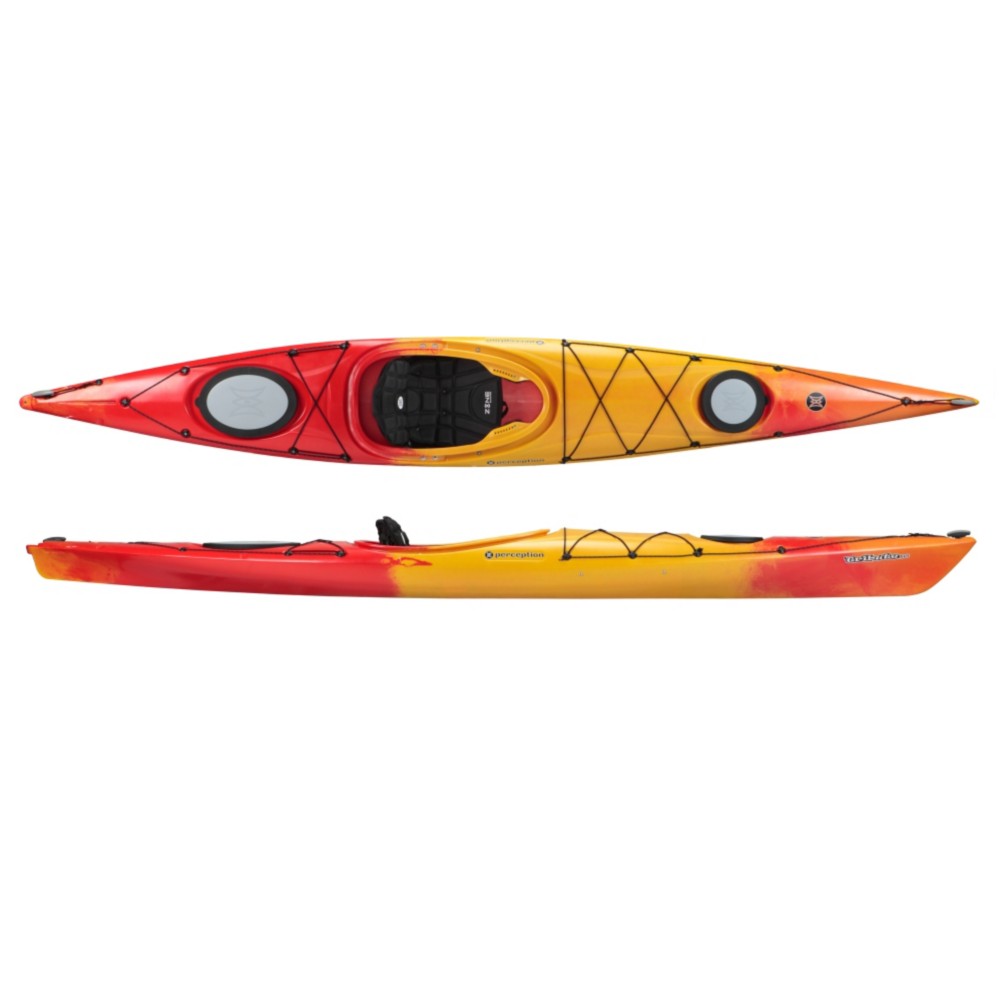 Perception Tribute 12.0 Kayak Recreational Kayak 2013, Red-Yellow, swatch