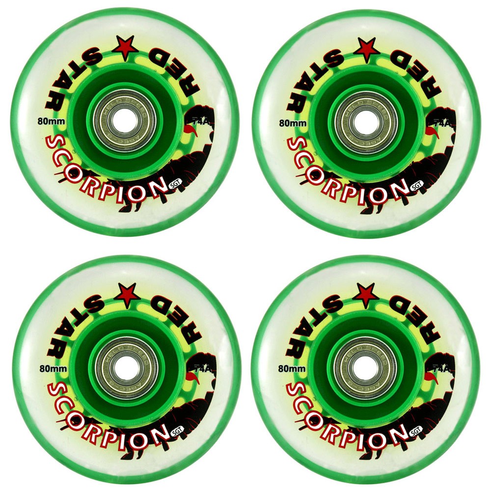 Red Star Scorpion SGT 74A Inline Hockey Skate Wheels - 4 Pack 2011
