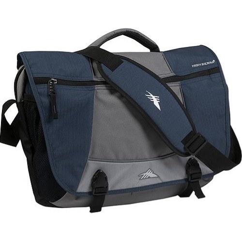 High Sierra Tank Messenger Day Bag, Navy-Ash-Silver-Black, swatch