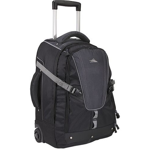 High Sierra Export 22-Inch Wheeled Bag, Black-Graphite, medium