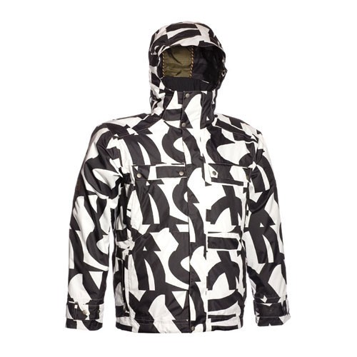 Bonfire Blur Mens Insulated Snowboard Jacket 2009