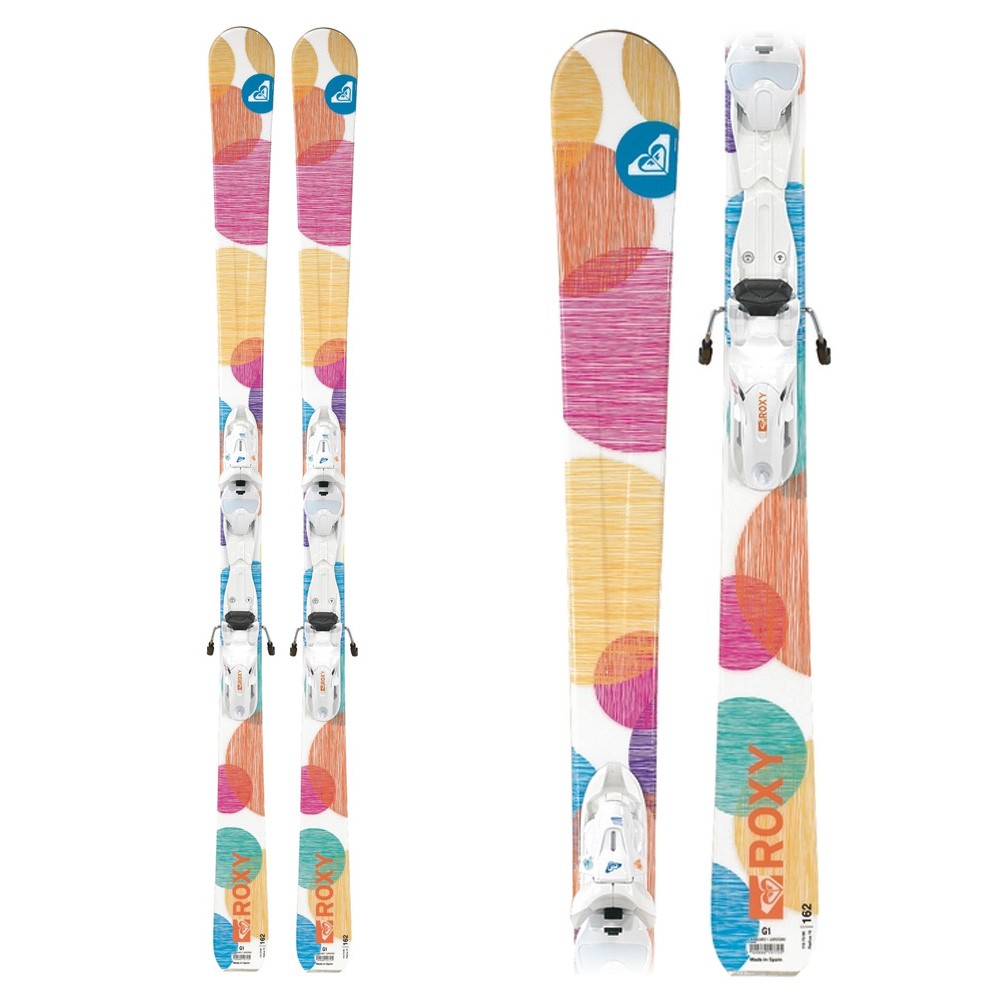 Roxy Juicy Womens Skis with Int Light Juicy Bindings 2009