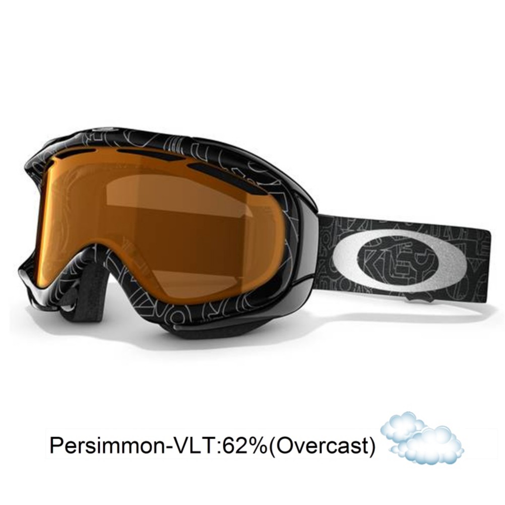 Oakley Ambush Goggles 2013, Silver Factory Text-Persimmon, swatch