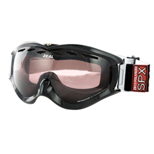 Zeal Optics Detonator SPX Goggles 2012, Shiny Black-Polarized, medium