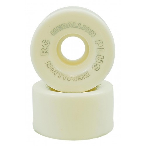 RC Medallion Plus Roller Skate Wheels - 8 Pack 2013, White, swatch