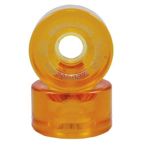RC Medallion Plus Roller Skate Wheels - 8 Pack 2013, Amber, swatch