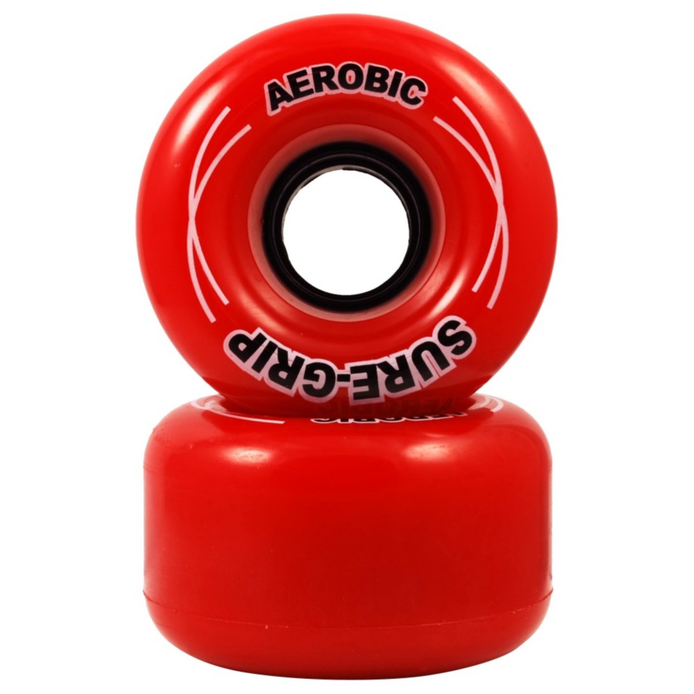 RC Aerobic Roller Skate Wheels - 8 Pack 2013, Red, swatch