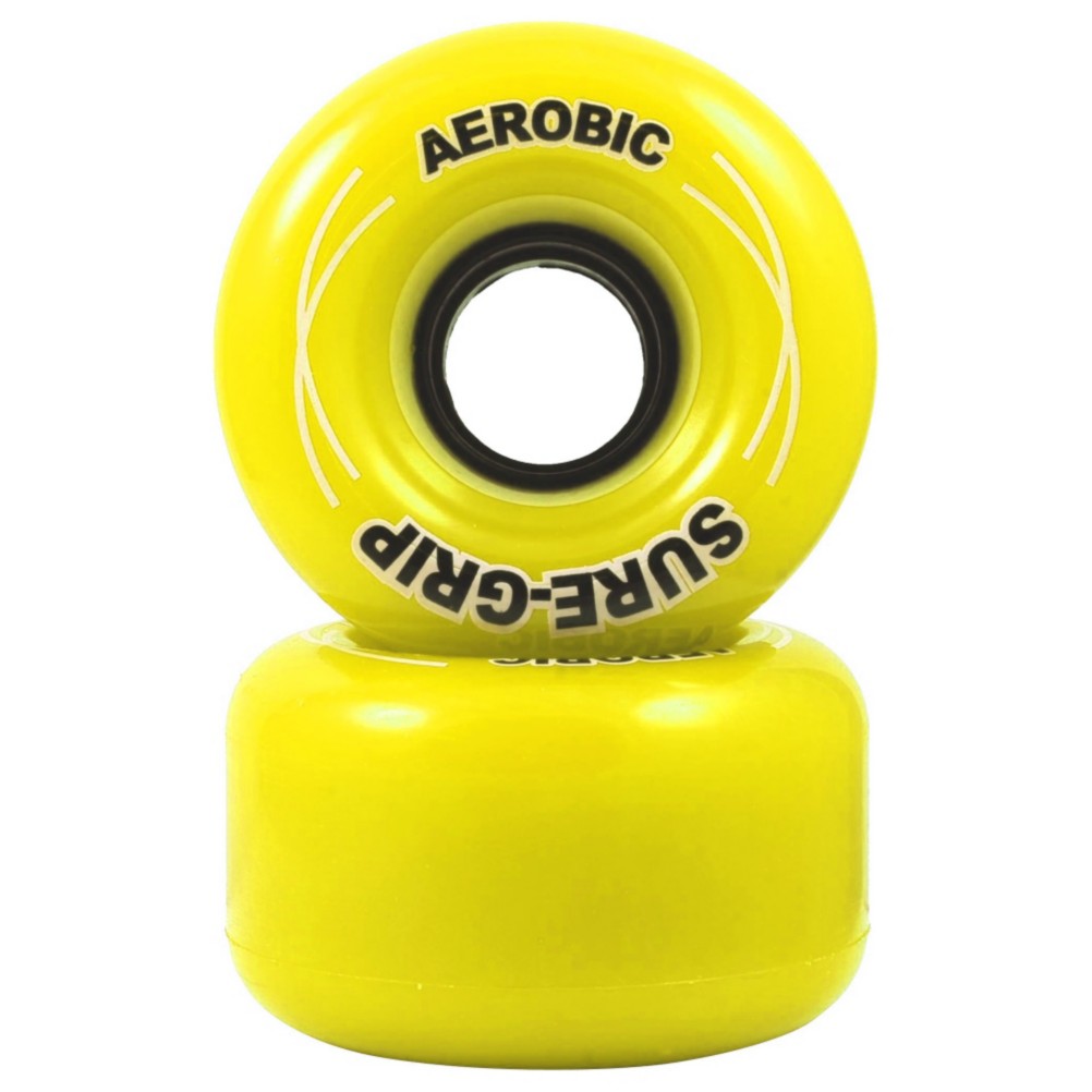 RC Aerobic Roller Skate Wheels - 8 Pack 2013, Yellow, swatch