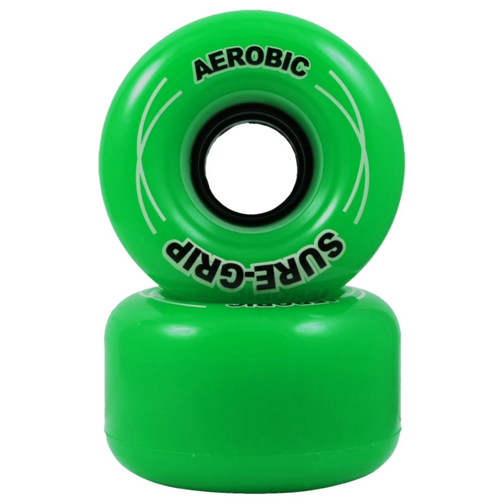 RC Aerobic Roller Skate Wheels - 8 Pack 2013, Green, swatch