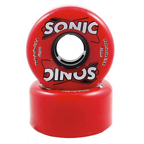 Hyper Wheels Sonic Roller Skate Wheels - 8 Pack, Red, swatch