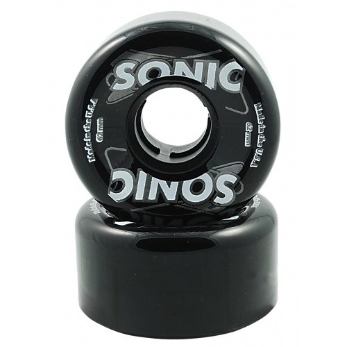 Hyper Wheels Sonic Roller Skate Wheels - 8 Pack, Black, medium
