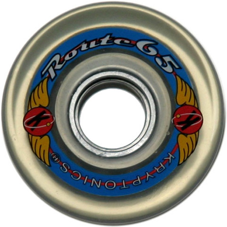 Kryptonics Route 65mm Roller Skate Wheels - 8 Pack 2013, Clear, swatch
