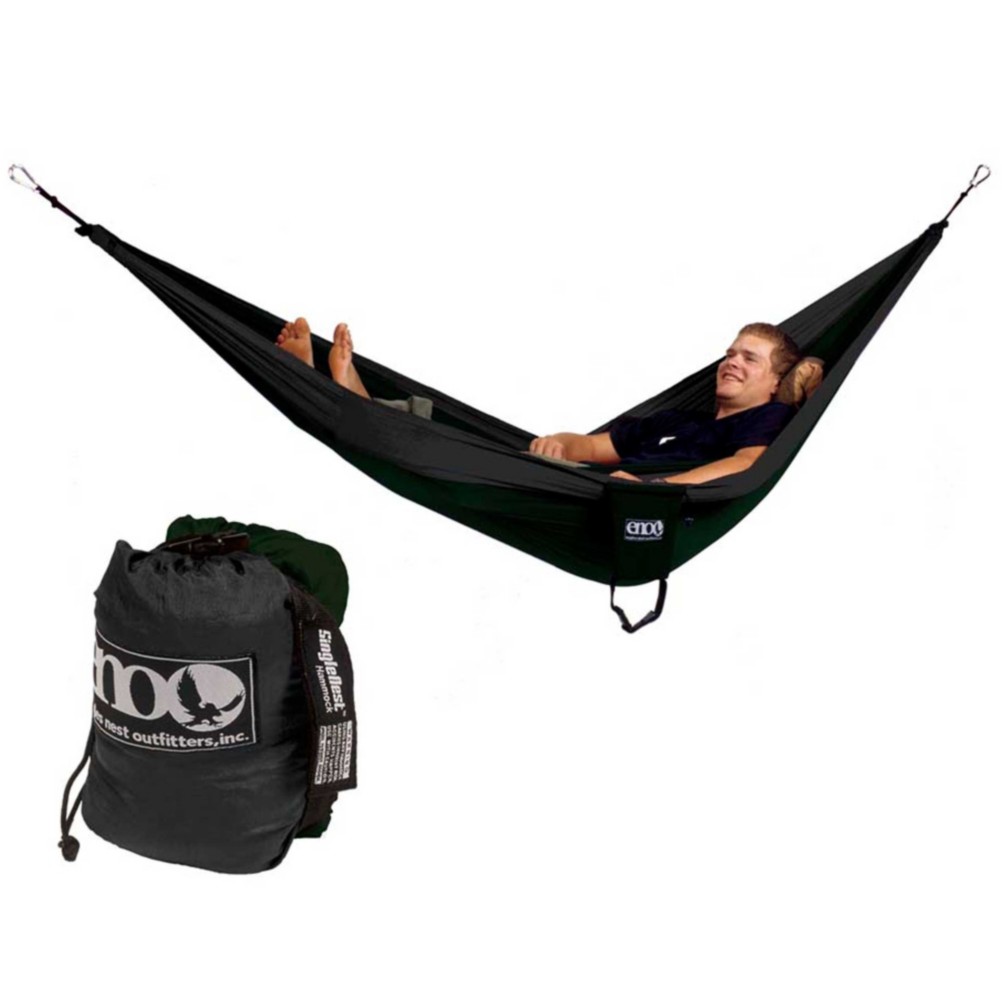 ENO Single Nest Hammock 2013, Forest-Charcoal, medium