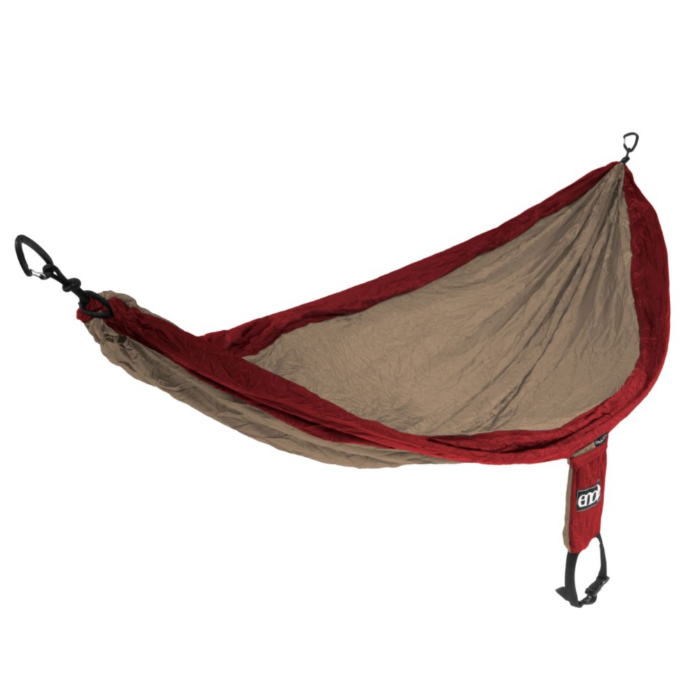 ENO Single Nest Hammock 2013, Tomato-Khaki, swatch