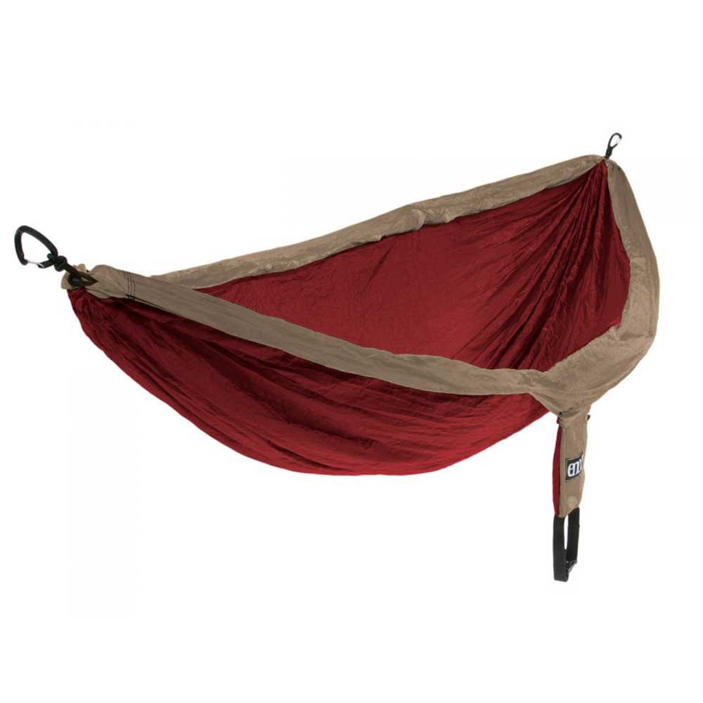 ENO Double Nest Hammock 2013, Tomato-Khaki, swatch