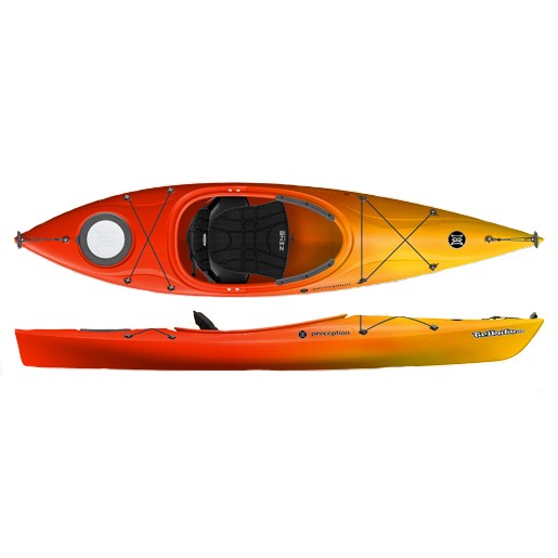 Perception Tribute 10.0 Recreational Kayak 2013, Red-Yellow, swatch