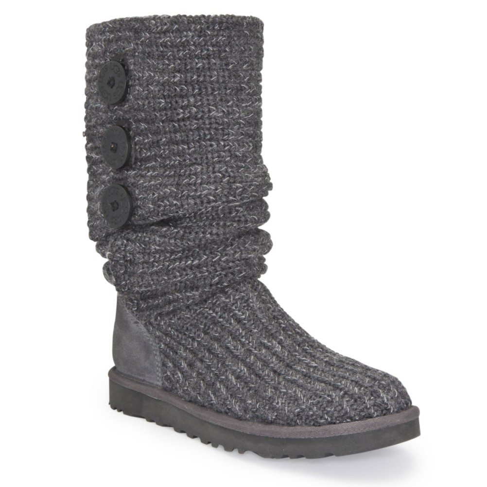 UGG Australia Classic Cardy Womens Boots, Grey, medium