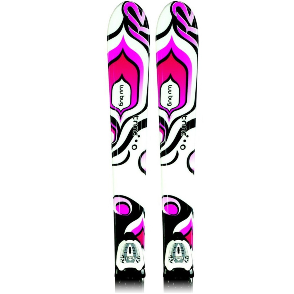 K2 Luv Bug Kids Skis with Fastrak2 4.5 Bindings 2010
